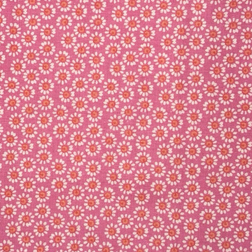Pink Flowers Print Fabric by Keepsake Calico- 1/2 Yard - Quilt Cotton